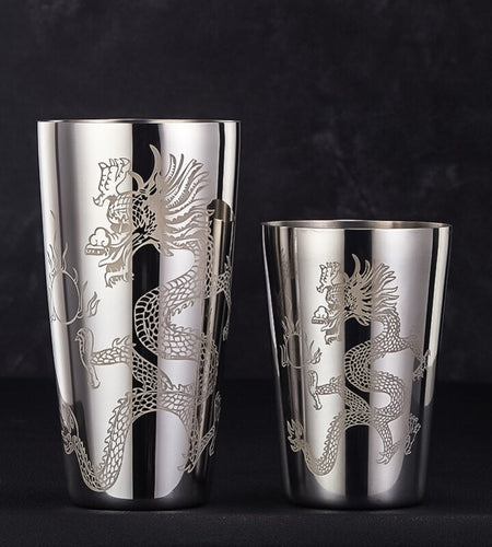 Engraved Boston Shaker