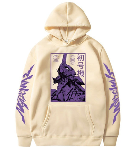 Anime EVA Men's Long Sleeve Hoodies